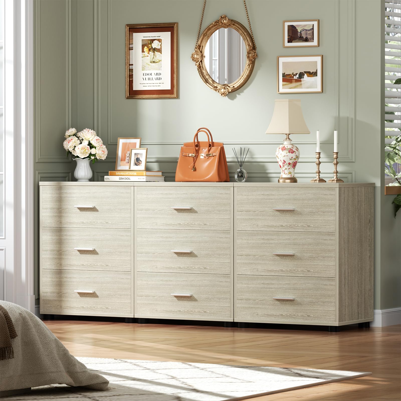 Amazon.com: Aheaplus Closet Drawers Set of 2, Wood Closet